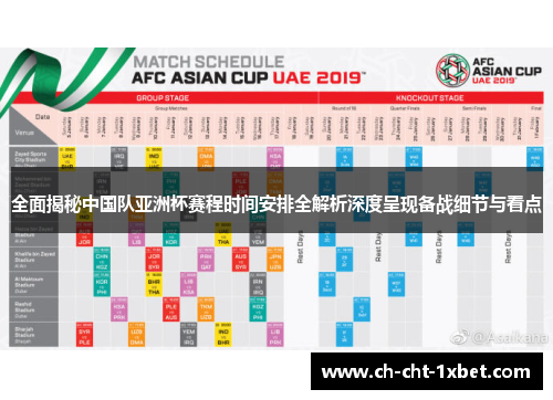 全面揭秘中国队亚洲杯赛程时间安排全解析深度呈现备战细节与看点