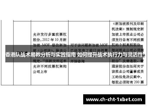 香港队战术易教分析与实践指南 如何提升战术执行力与灵活性